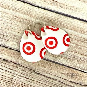 Faux leather earrings